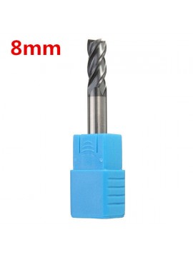 8mm Shank 4 Flute Tungsten Carbide End Mill Cutter 60mm Flat Bottom End Mill
